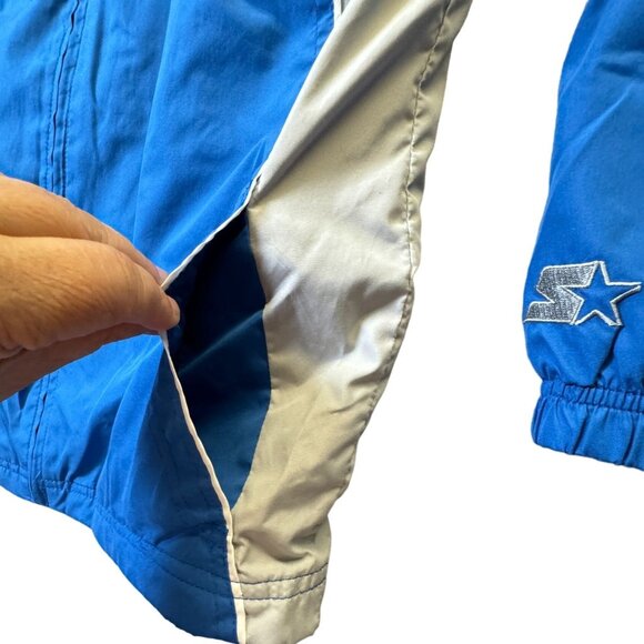 VTG Starter Kentucky Wildcats UK Jacket Kids 12/14 Blue White Gray Lined Zip Up - Picture 9 of 11